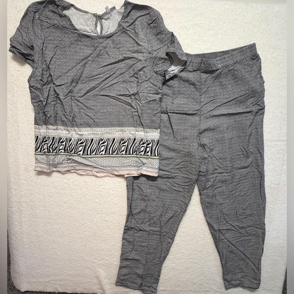 SERENGETI Pant & Top Set w/ Pockets Lightweight Size XL NWOT